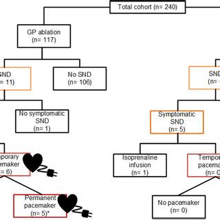 Flowchart of sinus node dysfunction (SND) cases and their treatment ...