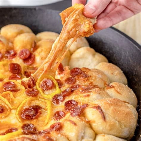 Hot Pizza Dip With Pizza Dough Balls Entirely Elizabeth