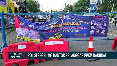 Dalam Hari Perusahaan Non Esensial Di Jakarta Terjaring Razia