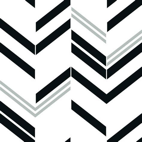 Chevron Stripe Peel And Stick Wallpaper Large Sample Black Peel