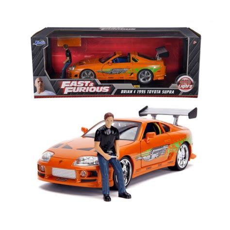 Miniatura Carro Toyota Supra C Figura Brian 1995 Velozes E