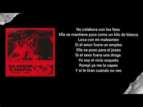 34 Amor Y Mafia Letra JC REYES FT CAMIN YouTube