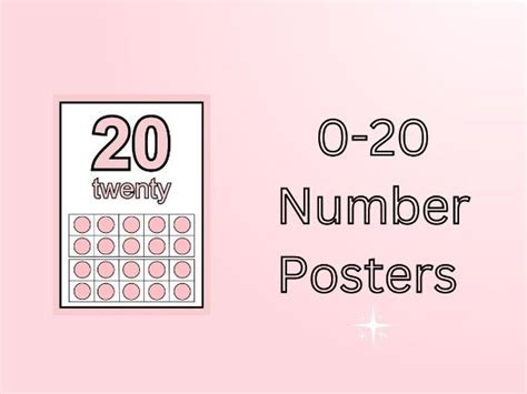 0 20 Number Posters Tens Frames Teaching Resources