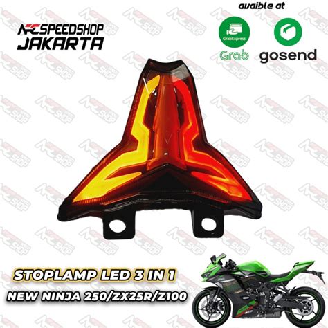 Jual Stoplamp 3 IN 1 Kawasaki NInja ZX25R LampuStop ZX25R Smoke