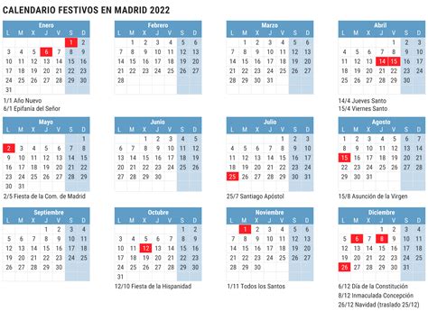 Calendario Laboral Madrid 2022 Festivos Y Puentes Madrid Hot Sex Picture