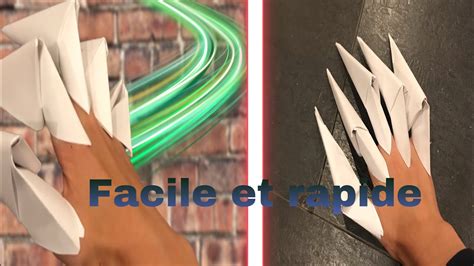 Tuto Origami Des Griffes En Papier Facile Et Rapide Youtube