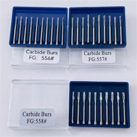 Pcs Dental Fg Straight Fissure Crosscut Carbide Burs High