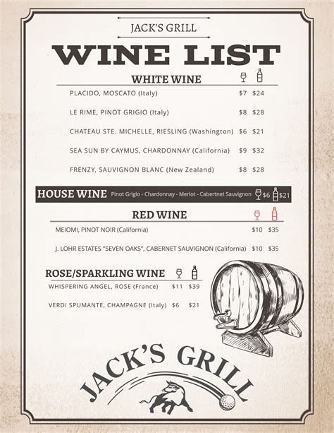 Jacks Grill Menu - Golf the Bull