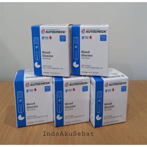 Jual Strip Autocheck Glucose Autocheck Gula Darah Strip Refill Blood