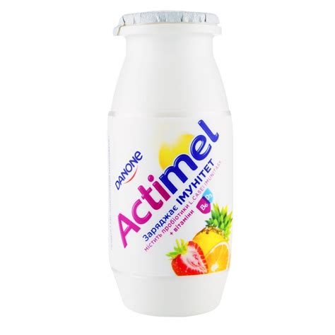 Danone Actimel Multifruit Flavored Fermented Milk Product G