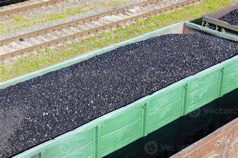 Coal Cars on a train. Global warming. Energy production. 9502263 Stock Photo at Vecteezy