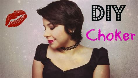 DIY Como Fazer Uma Choker Gargantilha YouTube