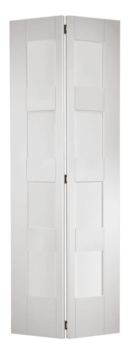 White Primed Shaker L Clear Glazed Bi Fold From Doors More