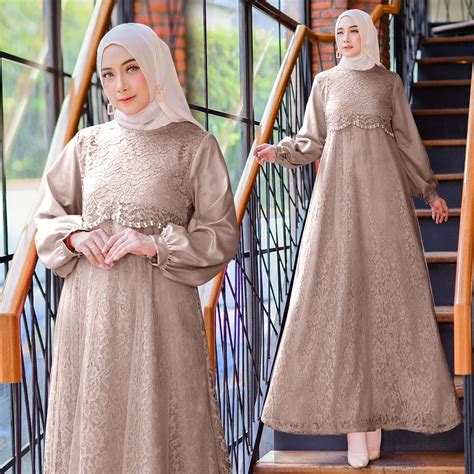 Jual Quinza Ready New Gamis Termurah Size S M L XL XXL Gamis Pesta