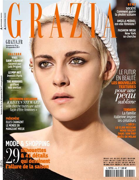 KRISTEN STEWART in Grazia Magazine, France September 2017 Issue – HawtCelebs