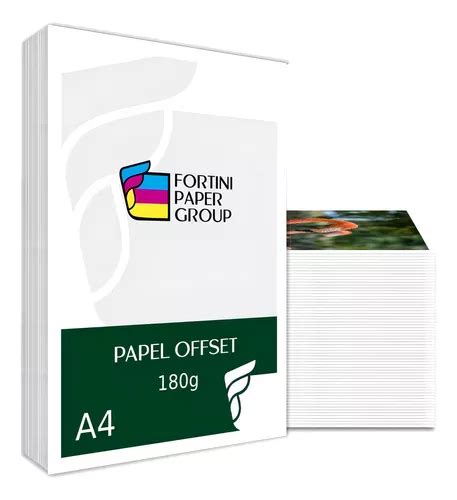 Papel Offset 180g 250 Folhas A4 Branco Altissima Qualidade