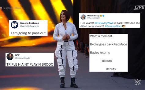 Twitter Explodes As Bayley Returns At Wwe Summerslam With New Faction