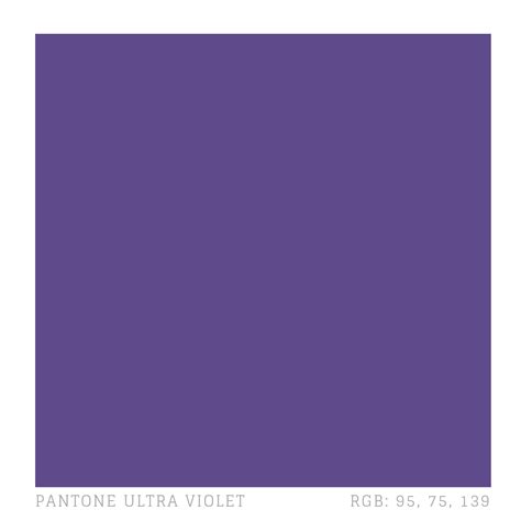 Pantone Colour of the Year 2024 Ultra Violet Hex #5F4B8B