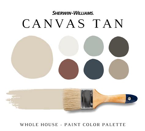 Sherwin Williams Canvas Tan Color Palette Nish