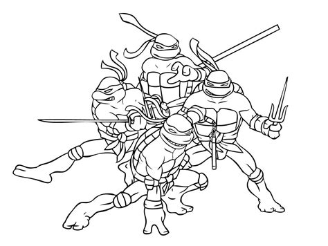 Coloriage Coloriages Tortues Ninja