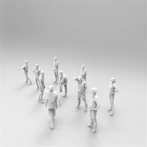 group  people turbosquid