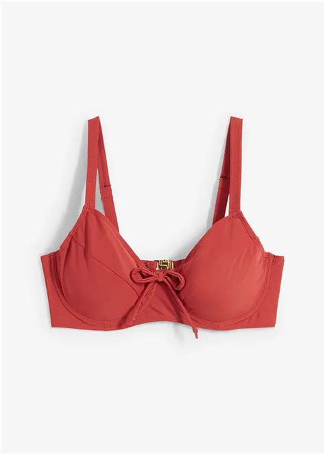 Minimizer Bikini Oberteil Mit Edlen Details Rot Cup C Damen