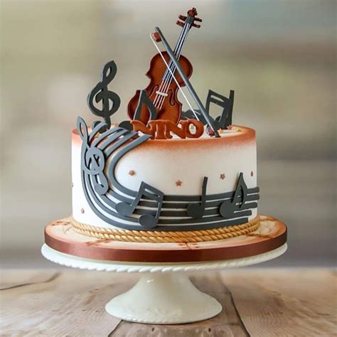 Torta Musical Music Birthday Cakes Music Cakes Violin Cake