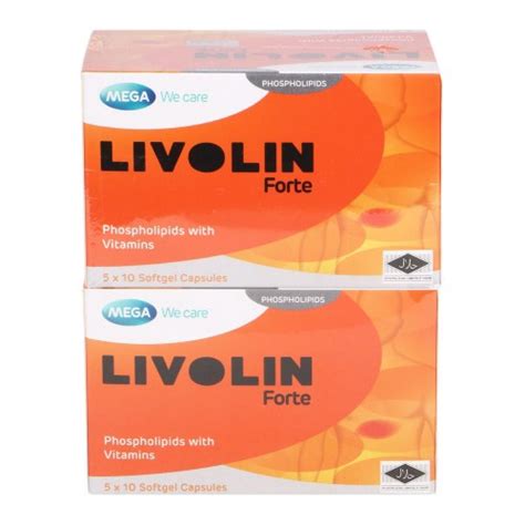 Promo Pack Mega Livolin Forte Phospholipids With Vitamin 2x50s Halal