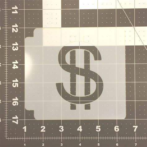 Dollar Sign 100 Stencil Etsy