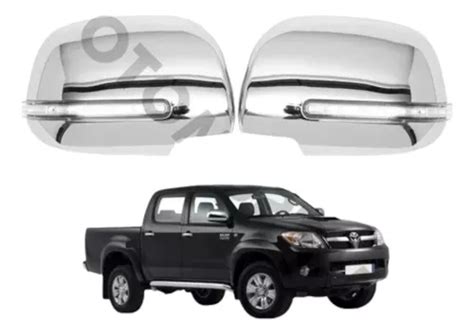 Set Cubre Espejo Retrovisor Toyota Hilux Vigo 2013 Cromo Cuotas Sin