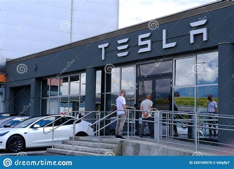 Tesla Office Amerikanisches Unternehmen Elektroauto Hersteller Elon