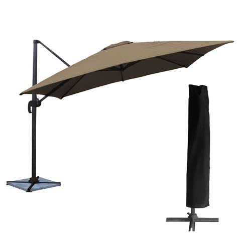 Parasol D Port Molokai Carr X M Taupe Housse Leroy Merlin