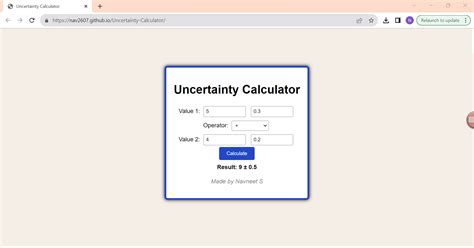 Uncertainty Calculator | Devpost