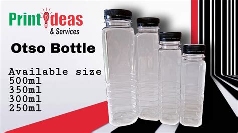 Otso Bottle 10pcs Minimum Otso Plastic Bottle Otso PET Bottle High