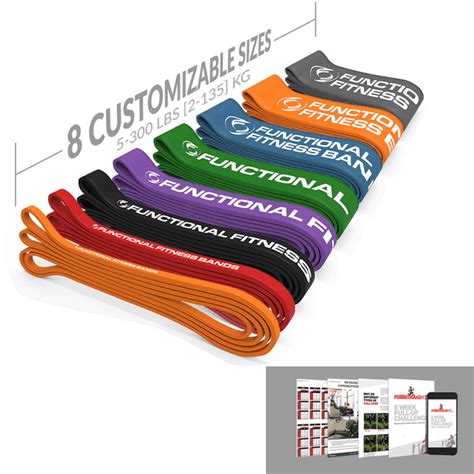 Functional Fitness Bands Resistance And Workout Bands Pull Up Assistance And Exercise Bands