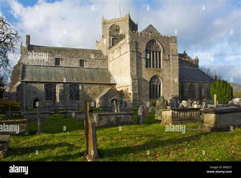 Cartmel Priory in the village of Cartmel, Cumbria, England UK Stock ...