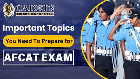 Important Topics You Need To Prepare For Afcat Exam