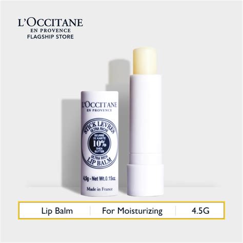 Loccitane Shea Butter Ultra Rich Lip Balm 45g Smoothens Lips