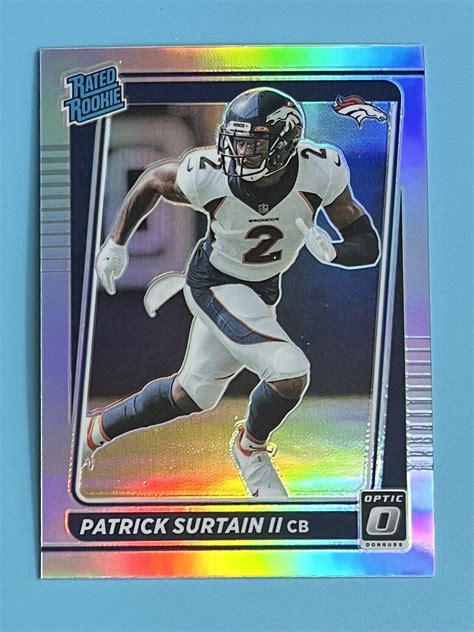 2021 Donruss Optic PATRICK SURTAIN II 244 Rated Rookie SILVER PRIZM RC