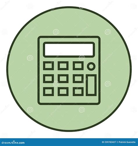 Green Calculator Icon Stock Vector Illustration Of Digital 259783427