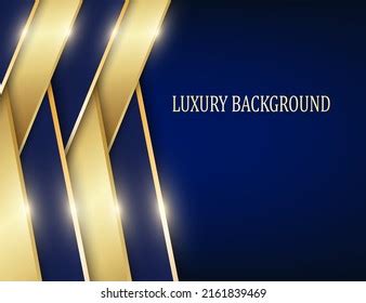 Blue Gold Geometric Background Vector Illustration Stock Vector ...