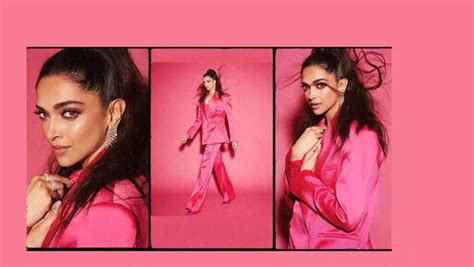 Deepika Padukone Stuns In Pink Power Suit For Current Laga Re Song