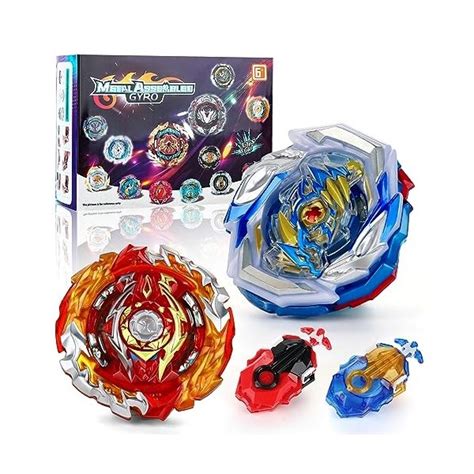 Dajasd Toupie Burst Set Pcs Metal Fusion Blade Gyro D Set Beyb