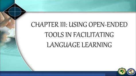 Chapter Iii Using Open Ended Tools In Facilitating Language Learningpptx