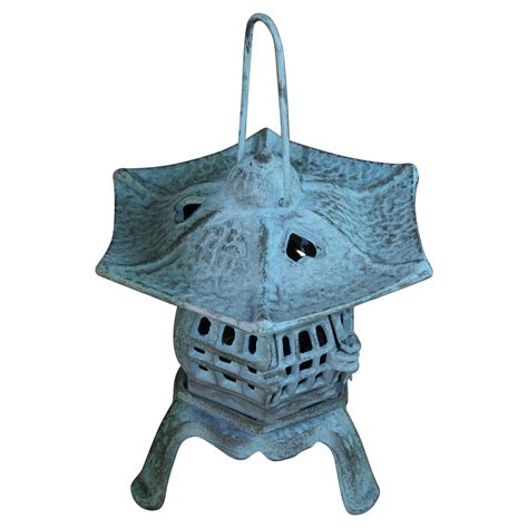 Japanese Garden Cast Iron Pagoda Candle Lantern At Stdibs