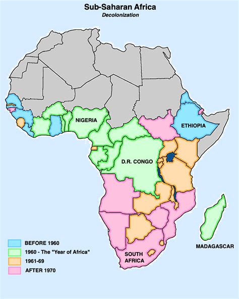 Download Sub Saharan Africa Map Free Vector - Www