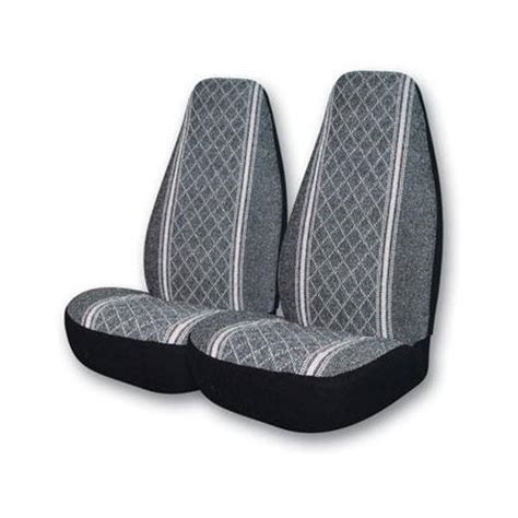 Allison Gray Diamond Back Universal Bucket Seat Cover