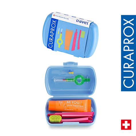 Curaprox Travel Set Blue Cs 5460 Tb Cps 07 And 09 Idb Prime Refill