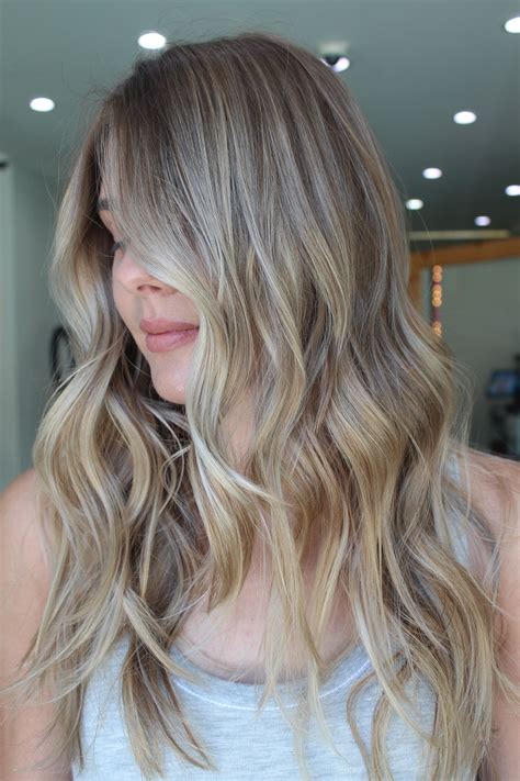 Sandy Beige Blonde Hair Sandy Hair Color Hair Color Balayage Beige