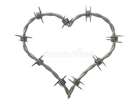 Rusty Barbed Wire Heart Stock Photo Image Of Symbol 18732566